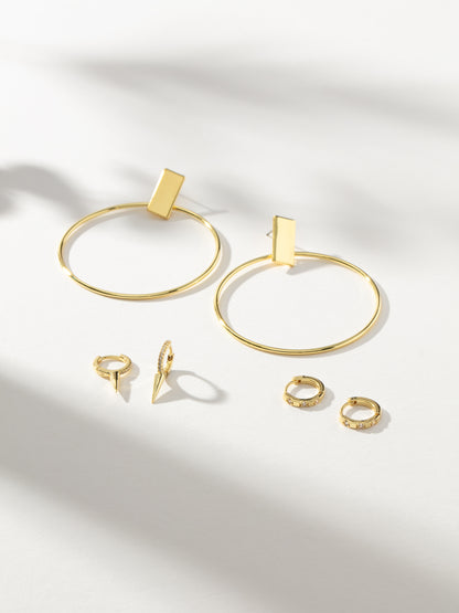 ["Night Out Earring Set ", " Gold ", " Product Image ", " Uncommon James"]