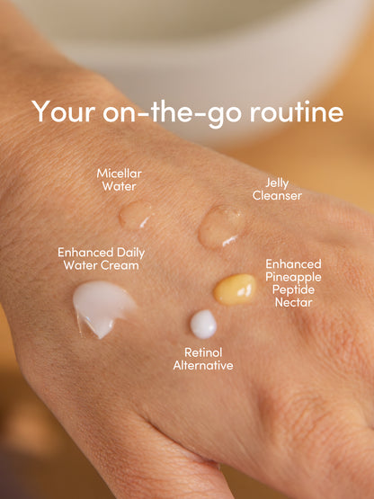 ["Daily Skincare Travel Set ", "Information Image ", " Uncommon Beauty"]