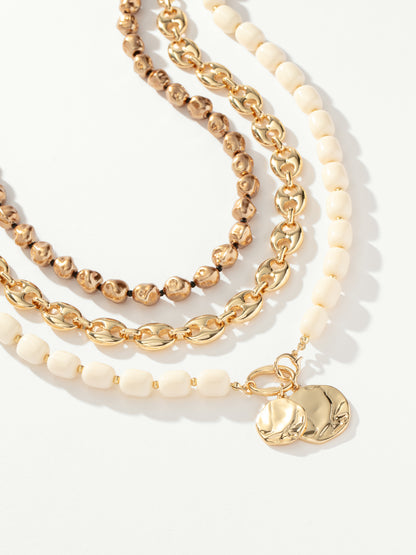 ["Espresso Gelato Necklace Stack"]