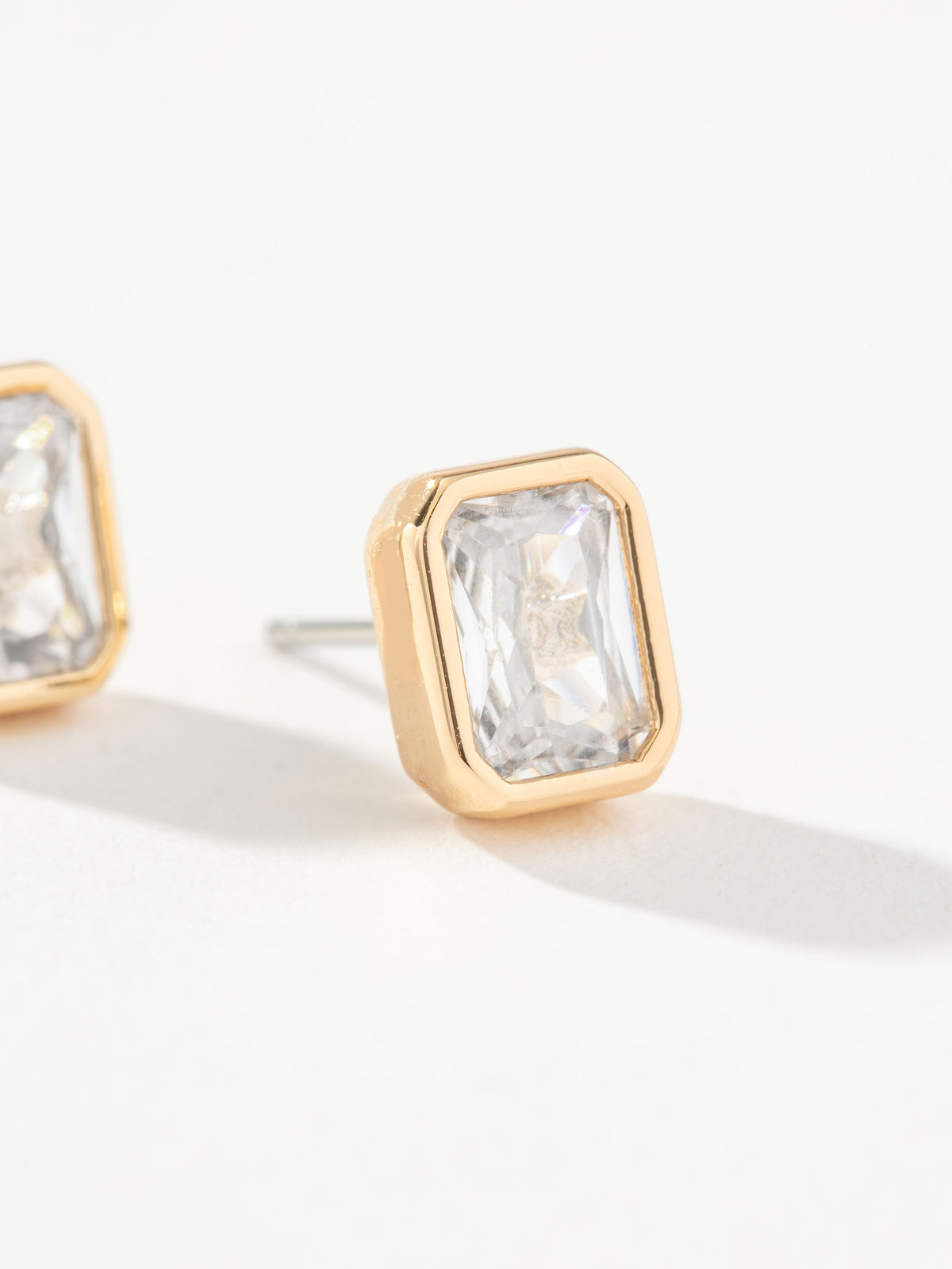 Emerald Stud Earrings | Gold Medium | Product Image 2 | Uncommon James