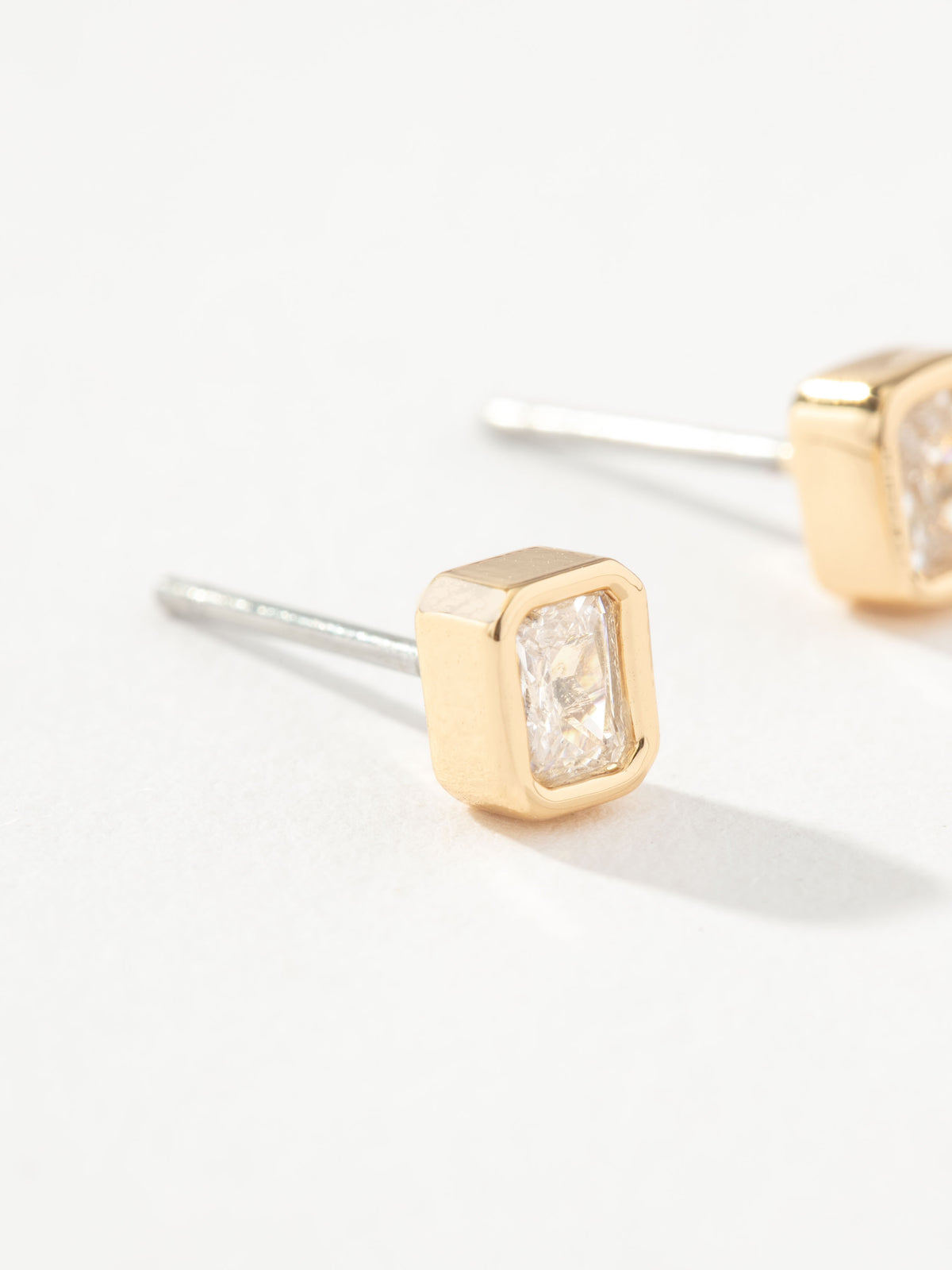 Emerald Stud Earrings | Gold Small | Product Image 2 | Uncommon James
