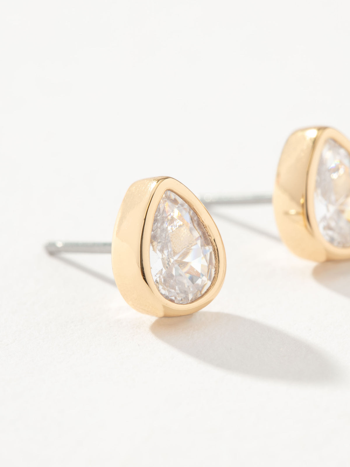 Pear Stud Earrings | Gold Medium | Product Image 2 | Uncommon James