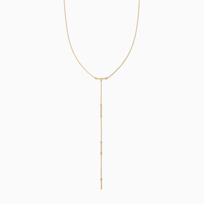 Levels Vermeil Lariat Necklace | Gold Vermeil | Product Detail Image | Uncommon James