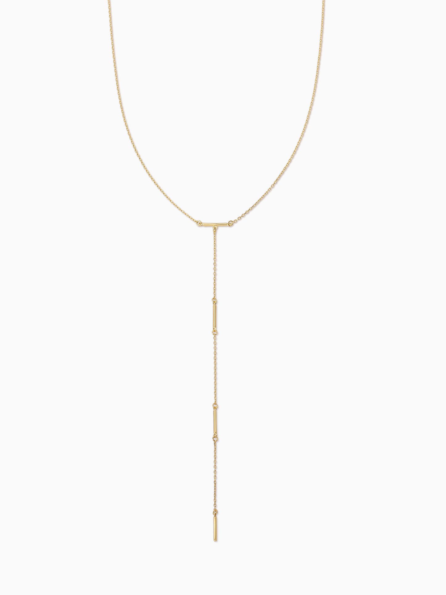 Levels Vermeil Lariat Necklace | Gold Vermeil | Product Detail Image | Uncommon James