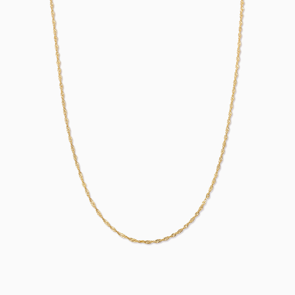 Twist Chain Vermeil Necklace | Gold Vermeil | Product Detail Image | Uncommon James