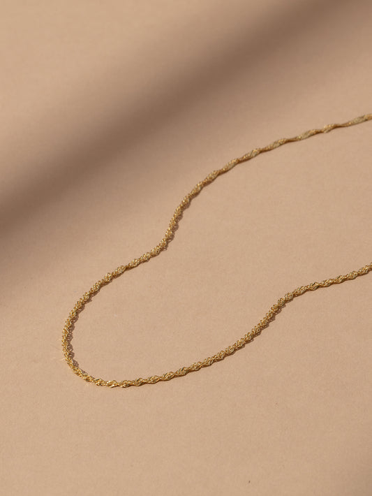 Twist Chain Vermeil Necklace | Gold Vermeil | Product Image | Uncommon James