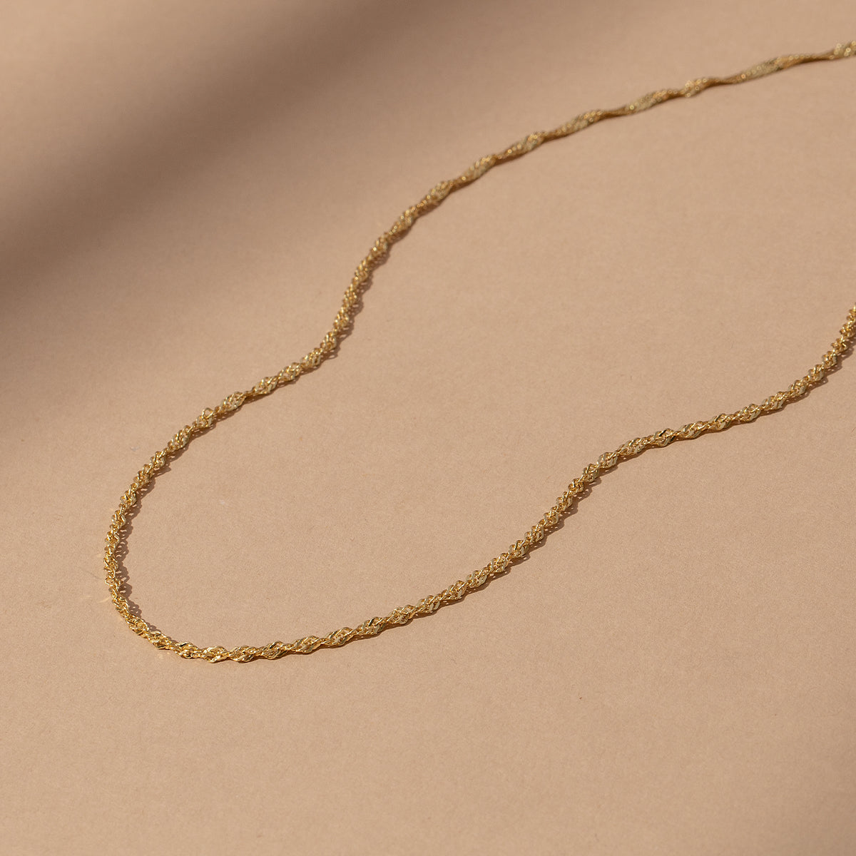 Twist Chain Vermeil Necklace | Gold Vermeil | Product Image | Uncommon James