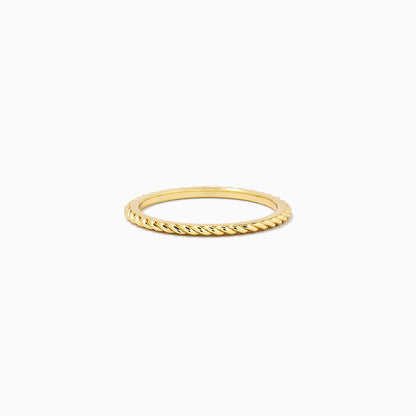 Rope Vermeil Ring | Gold Vermeil | Product Detail Image | Uncommon James