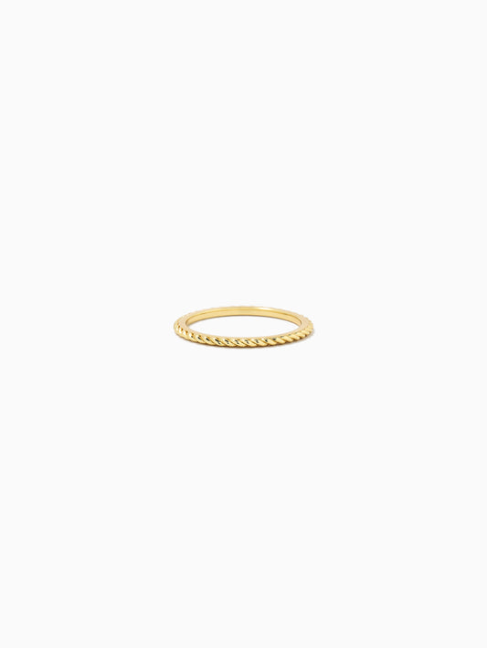 Rope Vermeil Ring | Gold Vermeil | Product Detail Image | Uncommon James