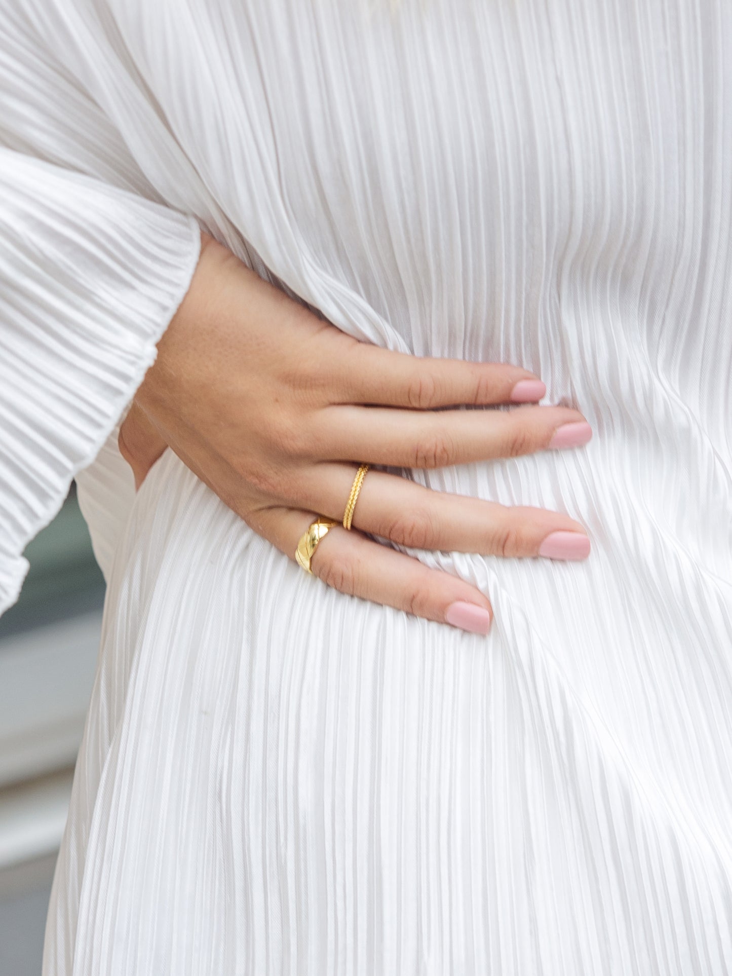 Rope Vermeil Ring | Gold Vermeil | Model Image 2 | Uncommon James