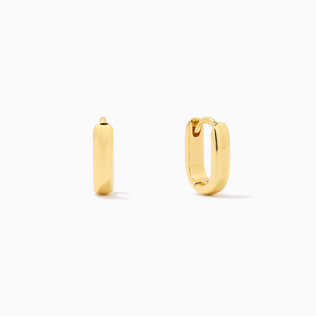 18k Gold Filled Mini Chunky Huggie Hoop Earrings – Bella Joias Miami