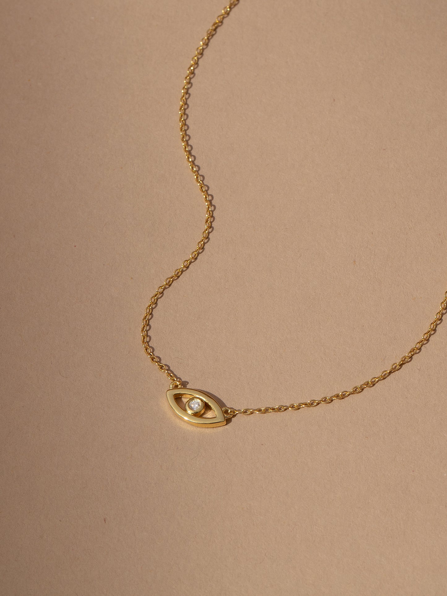 Evil Eye Vermeil Necklace | Gold | Product Image | Uncommon James