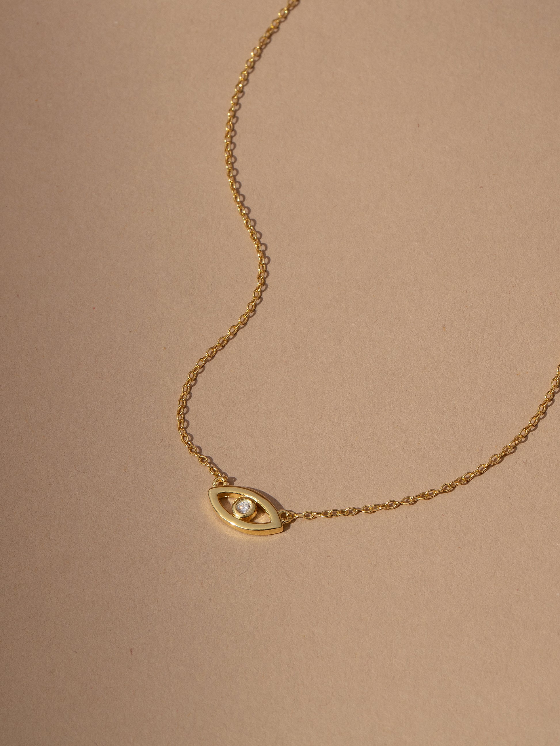 Evil Eye Vermeil Necklace | Gold | Product Image | Uncommon James