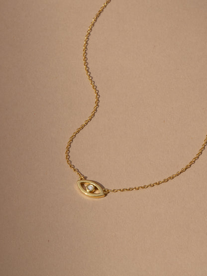 Evil Eye Vermeil Necklace | Gold | Product Image | Uncommon James