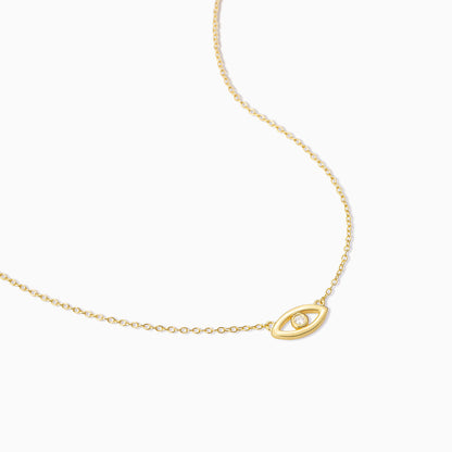 ["Evil Eye Vermeil Necklace ", " Gold ", " Product Detail Image 2 ", " Uncommon James"]