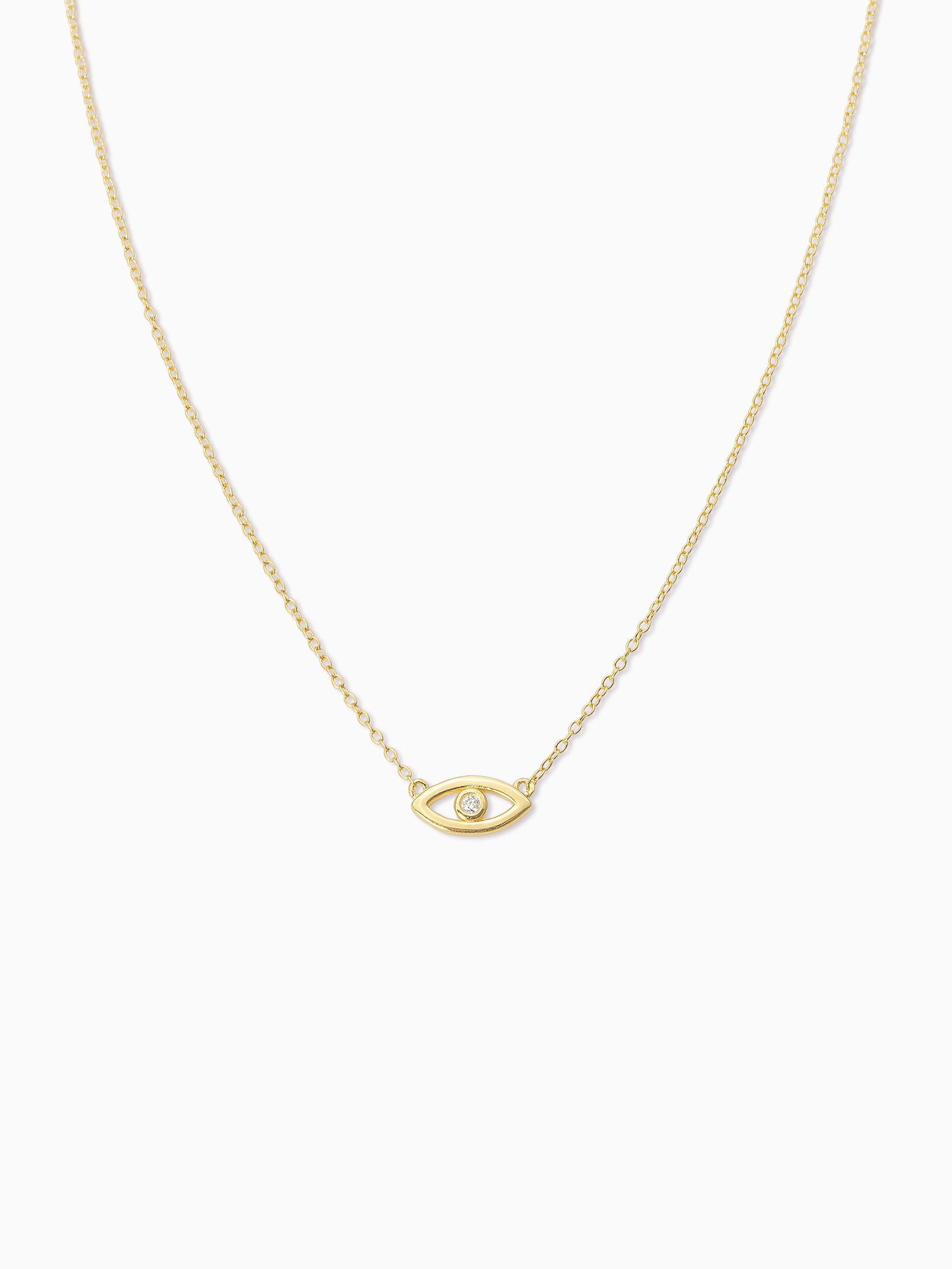 Evil Eye Vermeil Necklace | Gold | Product Detail Image | Uncommon James