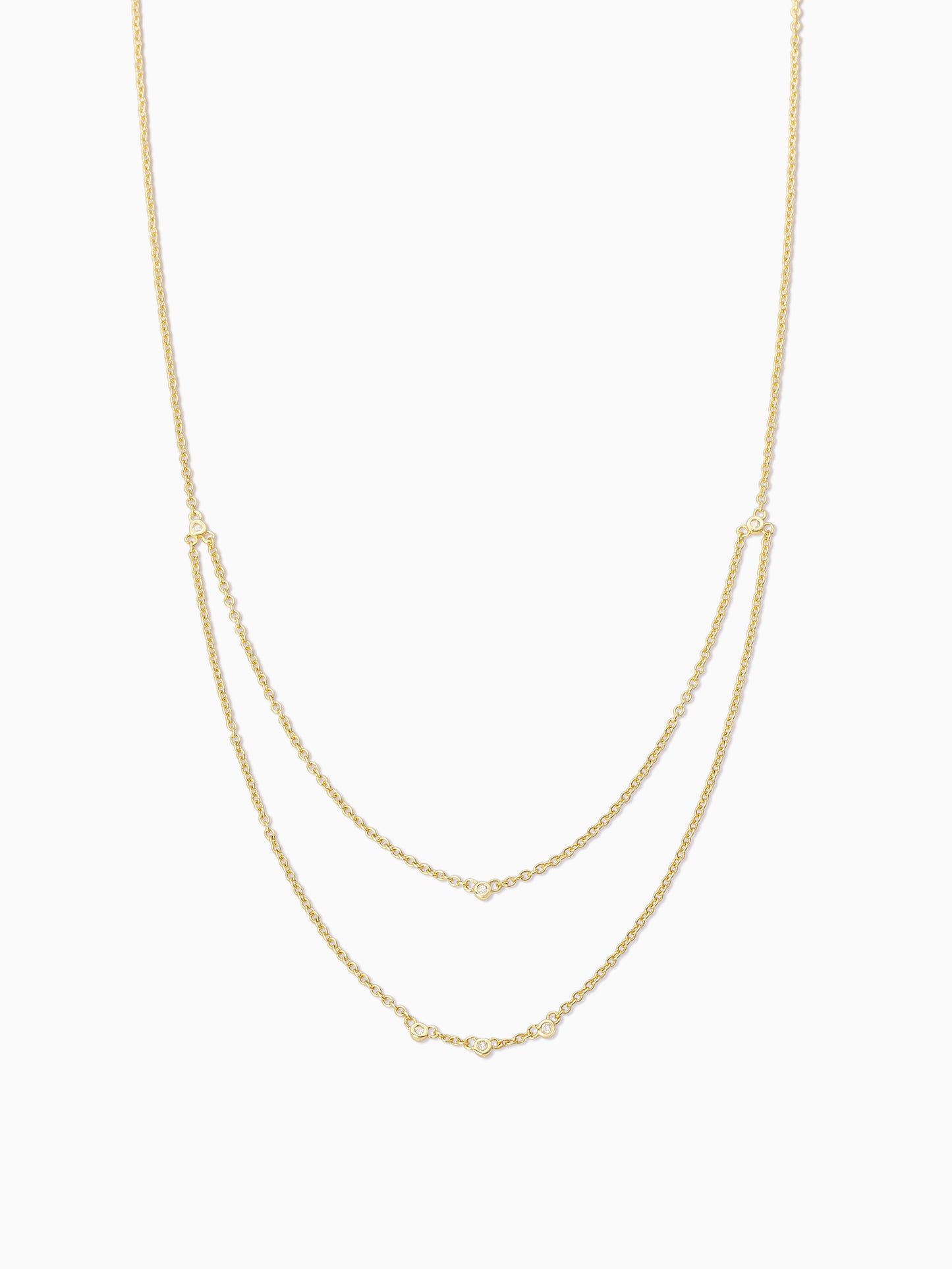 Layered Chain Vermeil Necklace | Gold Vermeil | Product Detail Image | Uncommon James