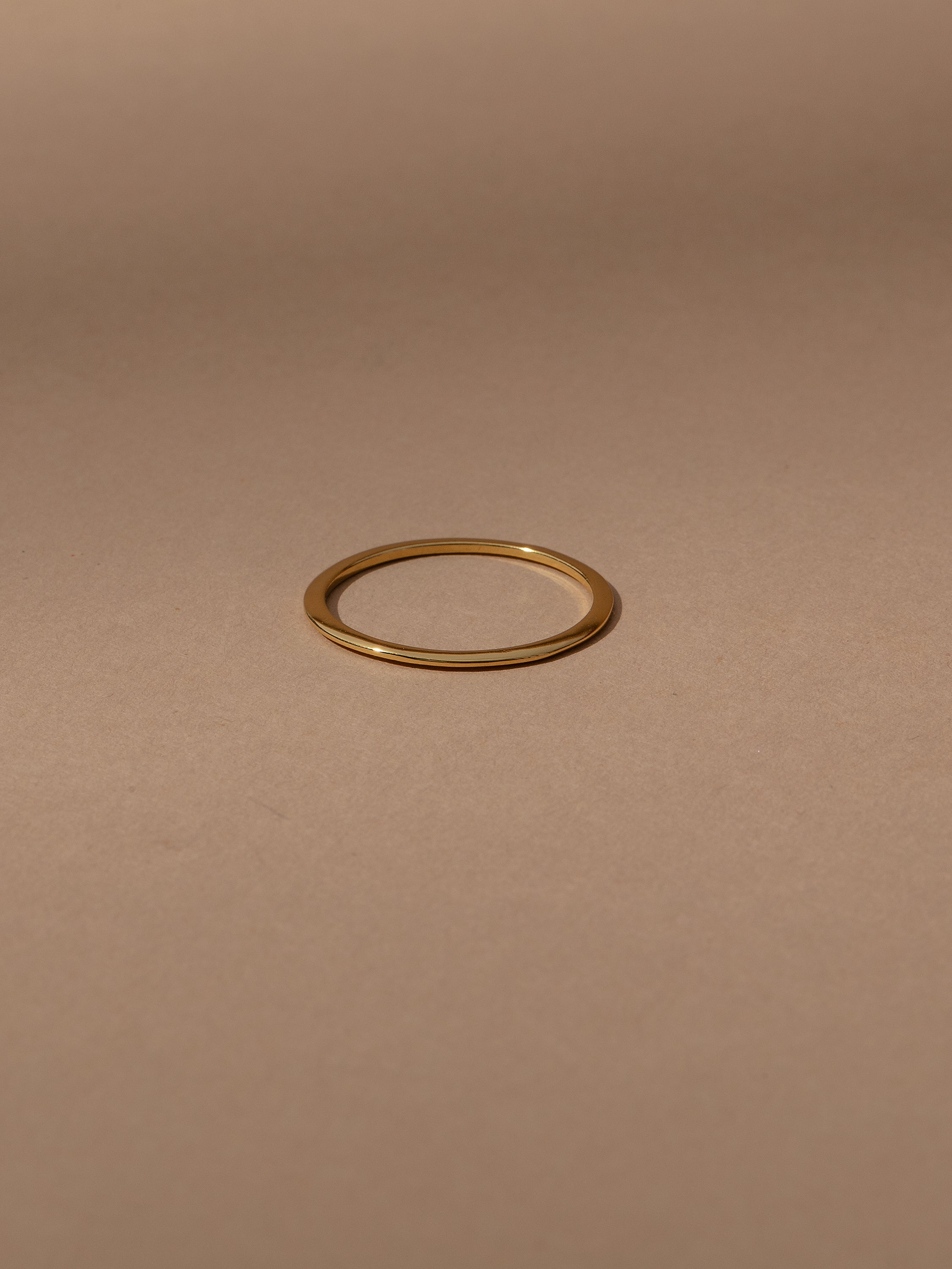 18k Gold Simple Life Vermeil Ring | Stacking Band | Uncommon James