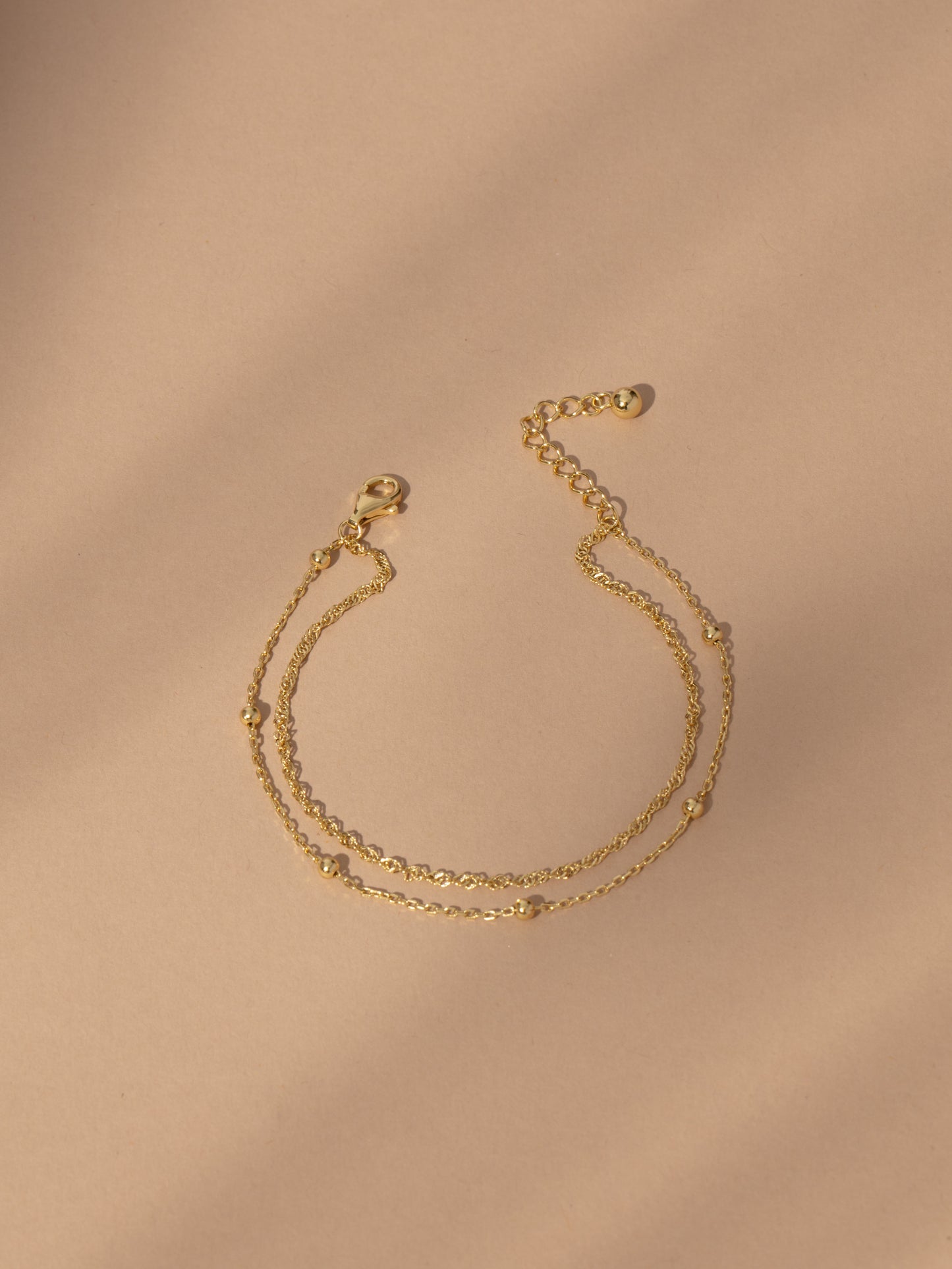 Double Chain Vermeil Bracelet Set | Gold Vermeil | Product Image | Uncommon James