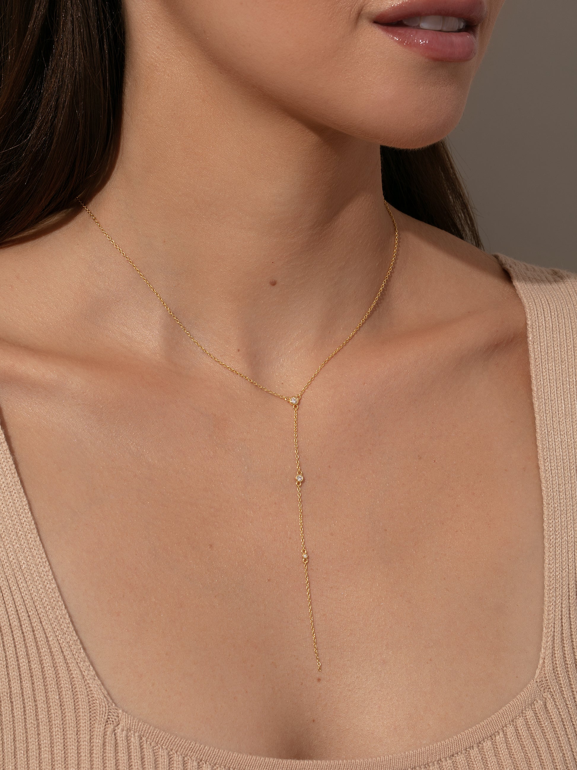 Shiner Larait Vermeil Necklace | Gold Vermeil | Model Image | Uncommon James