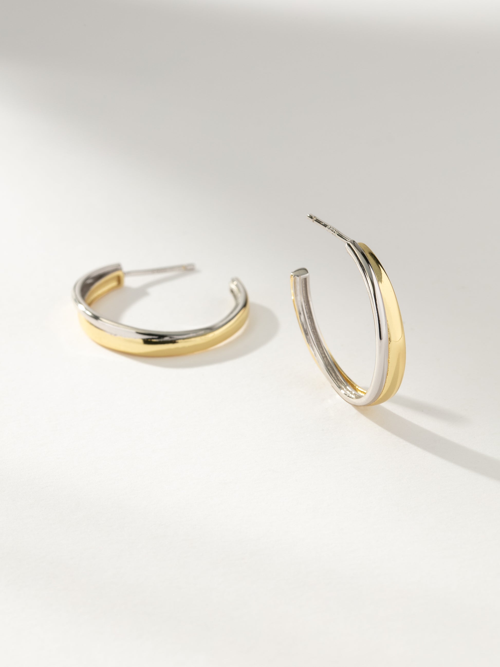 Mixed Hoop Earrings | Mixed Metal | Product Image | Uncommon James