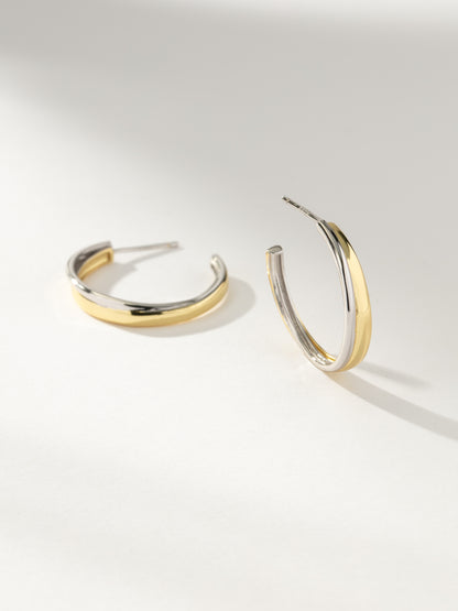 Mixed Hoop Earrings | Mixed Metal | Product Image | Uncommon James