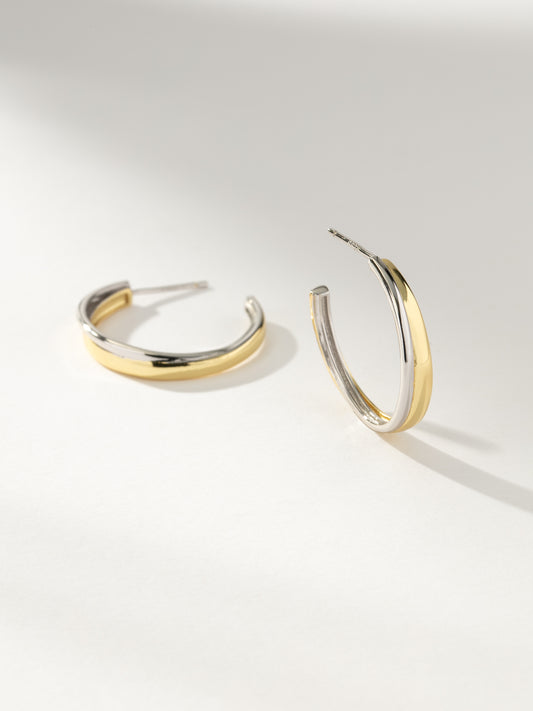 Mixed Hoop Earrings | Mixed Metal | Product Image | Uncommon James