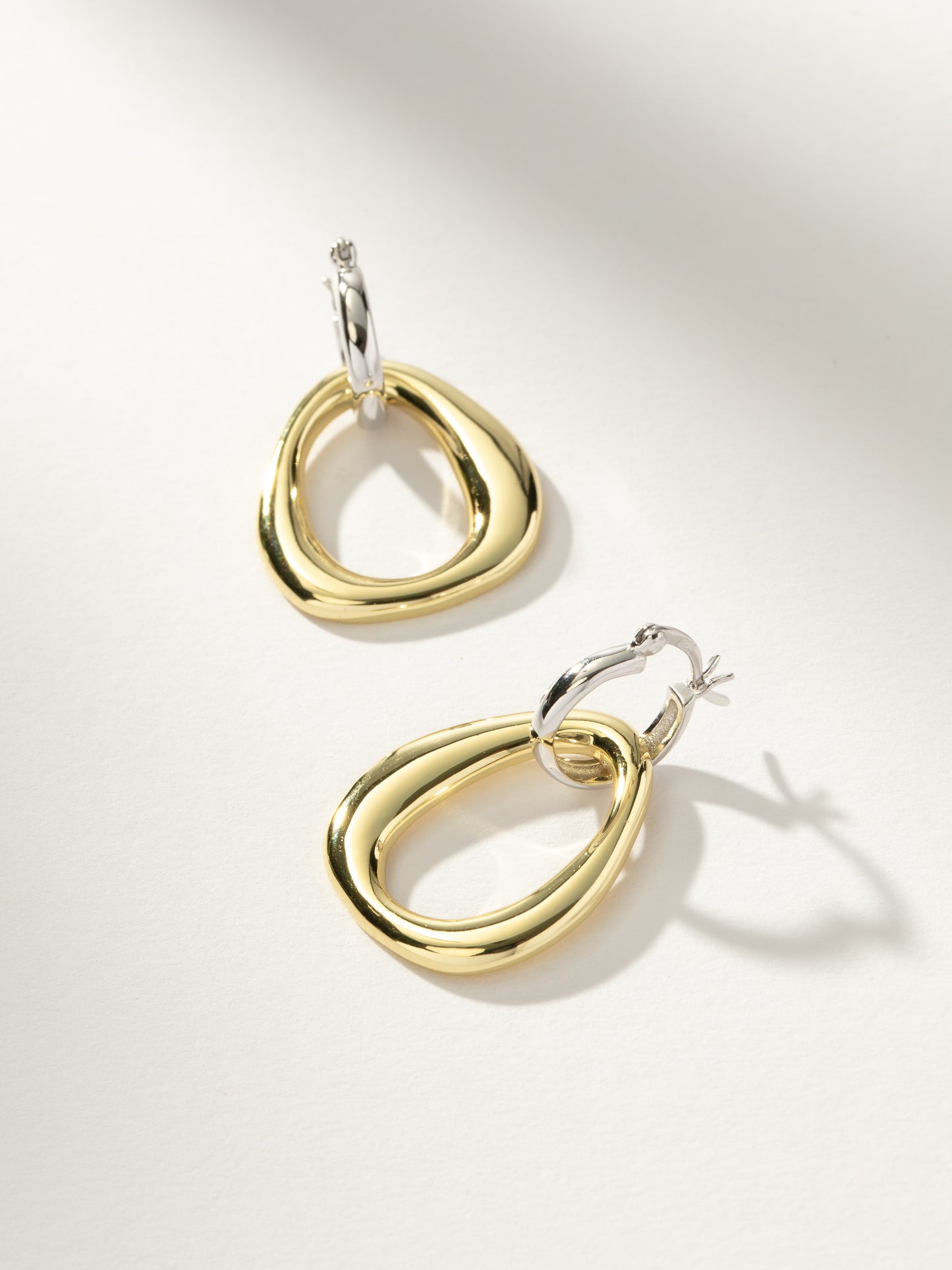 Mixed Statement Hoop Earrings | Mixed Metal | Product Image | Uncommon James