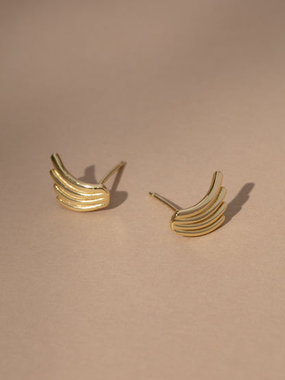 Vermeil Wing Stud Earrings | Gold Vermeil | Product Image | Uncommon James