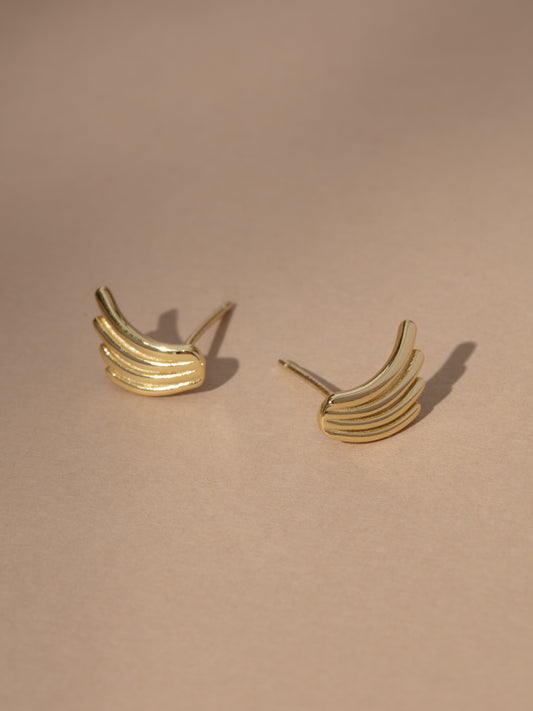 Vermeil Wing Stud Earrings | Gold Vermeil | Product Image | Uncommon James