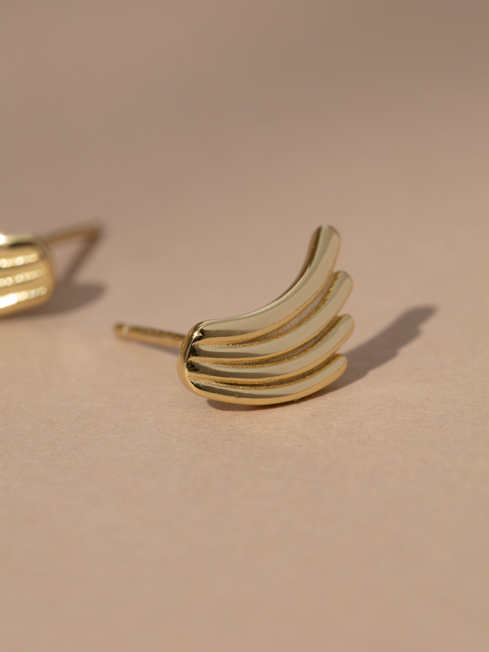 Vermeil Wing Stud Earrings | Gold Vermeil | Product Image | Uncommon James