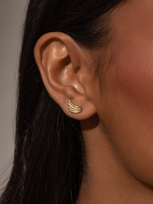Vermeil Wing Stud Earrings | Gold Vermeil | Product Image | Uncommon James