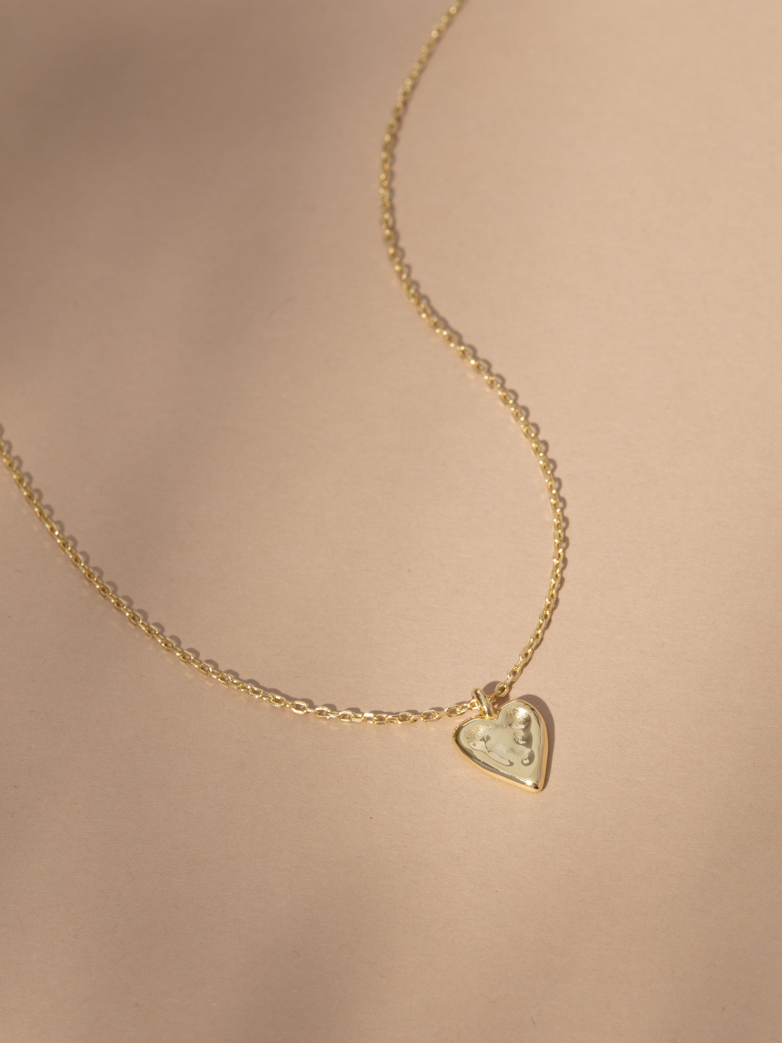 18k Gold Vermeil Chain and Heart Necklace | Uncommon James
