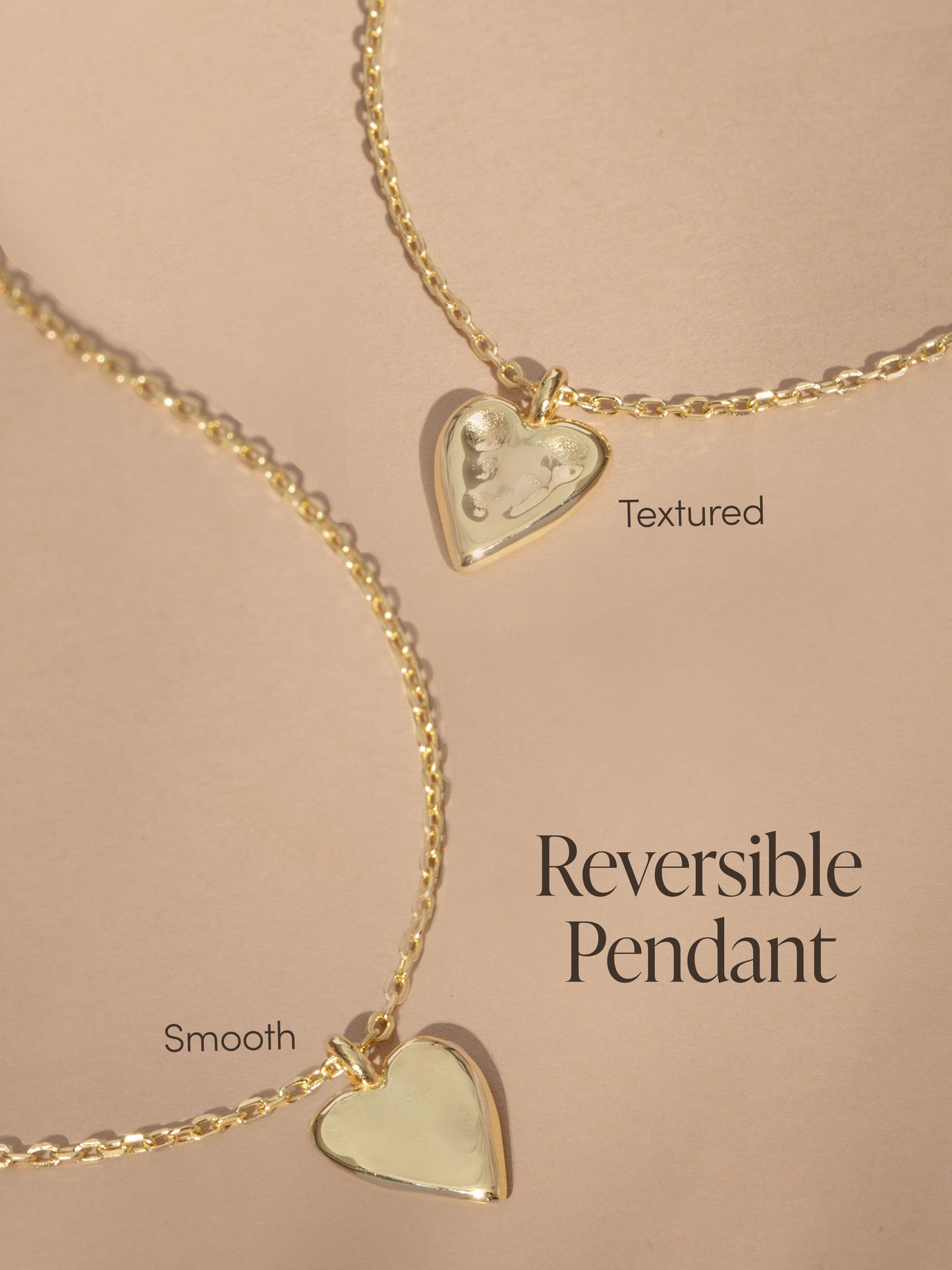 Vermeil Golden Heart Necklace | Gold Vermeil | Product Info Image | Uncommon James