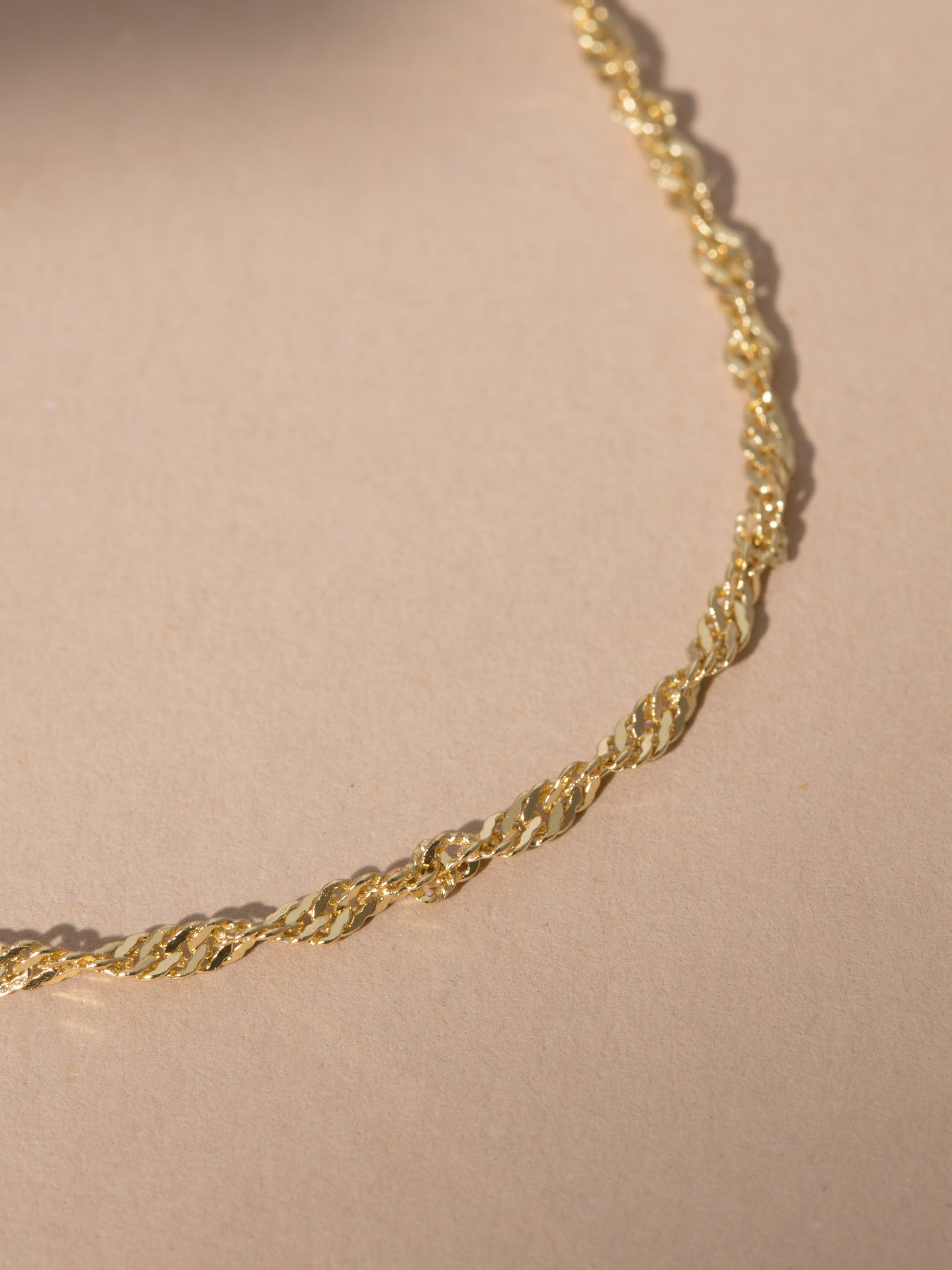 Vermeil Twisted Rope Chain Bracelet | Gold | Product Image | Uncommon James