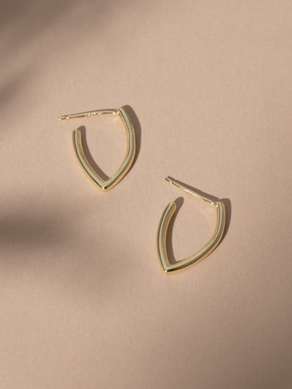 ["Vermeil Chic Hoop Earrings ", " Gold ", " Product Image ", " Uncommon James"]