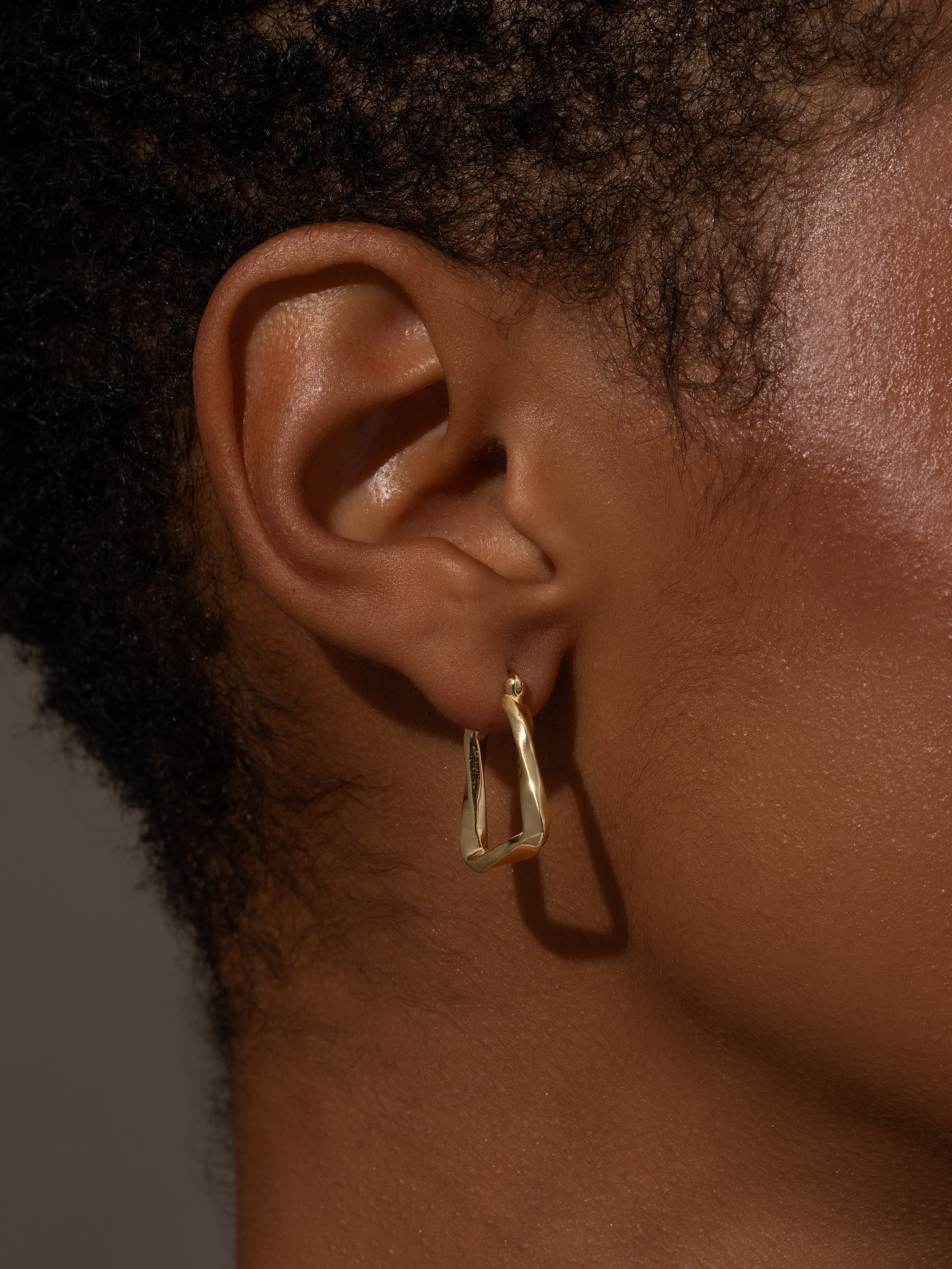 18k Gold Vermeil High Class Doorknocker Earrings | Uncommon James