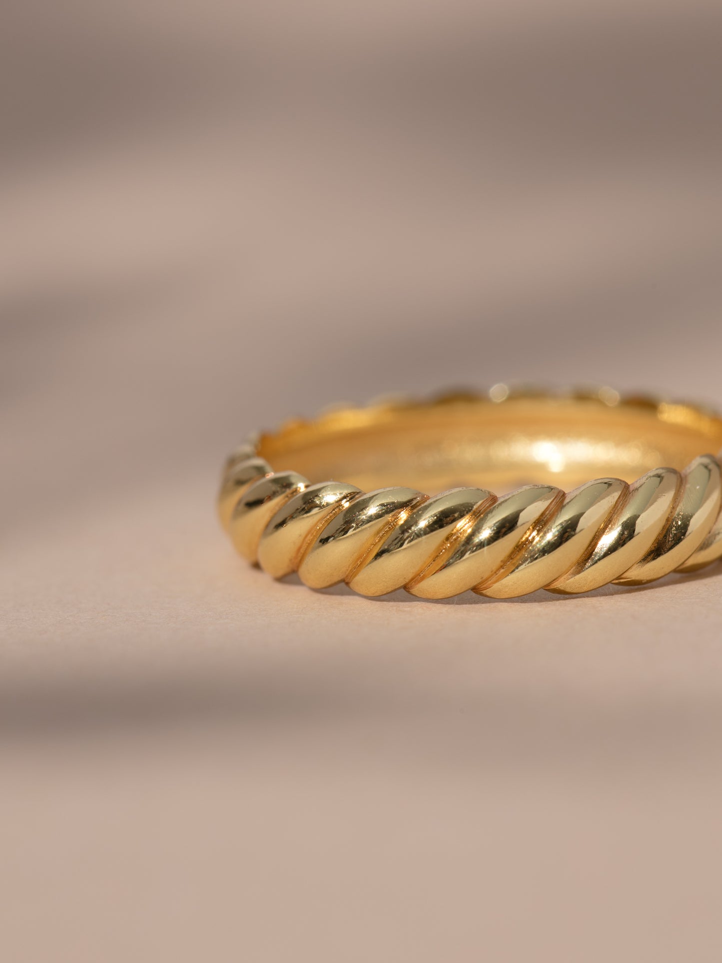 Vermeil Twisted Ring | Gold | Product Images | Uncommon James