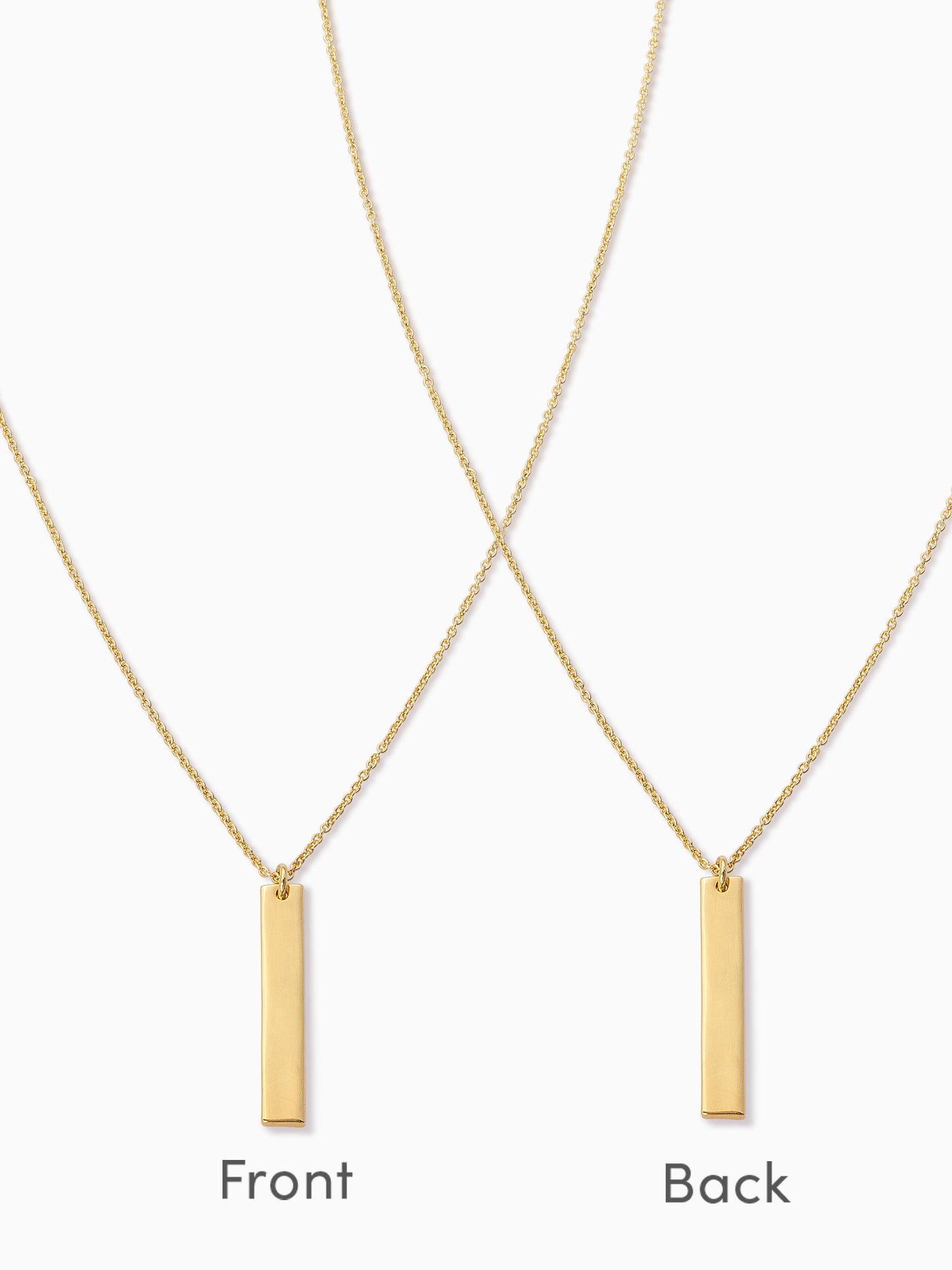 Vertical Bar Necklace | Gold | Lifestyle Image | Uncommon James