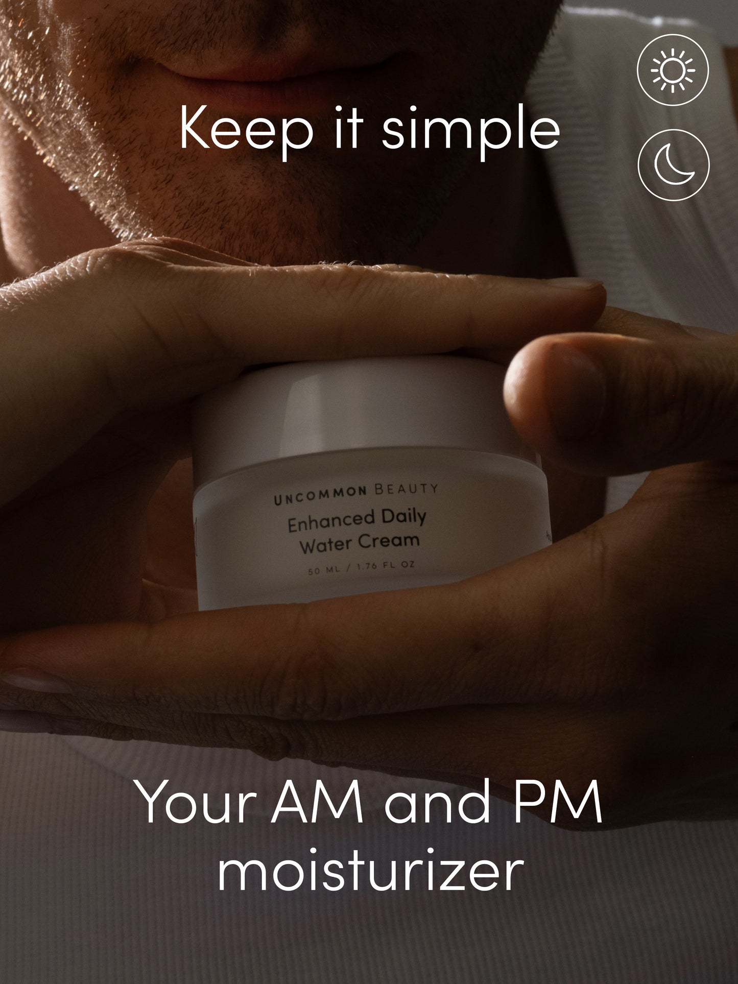 Enhanced Daily Water Cream | Full Size / 1.76 fl oz Travel / .50 fl oz | Group Image | Uncommon Beauty