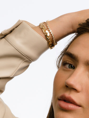 Eden Statement Chain Bracelet in Gold and Silver | Uncommon James