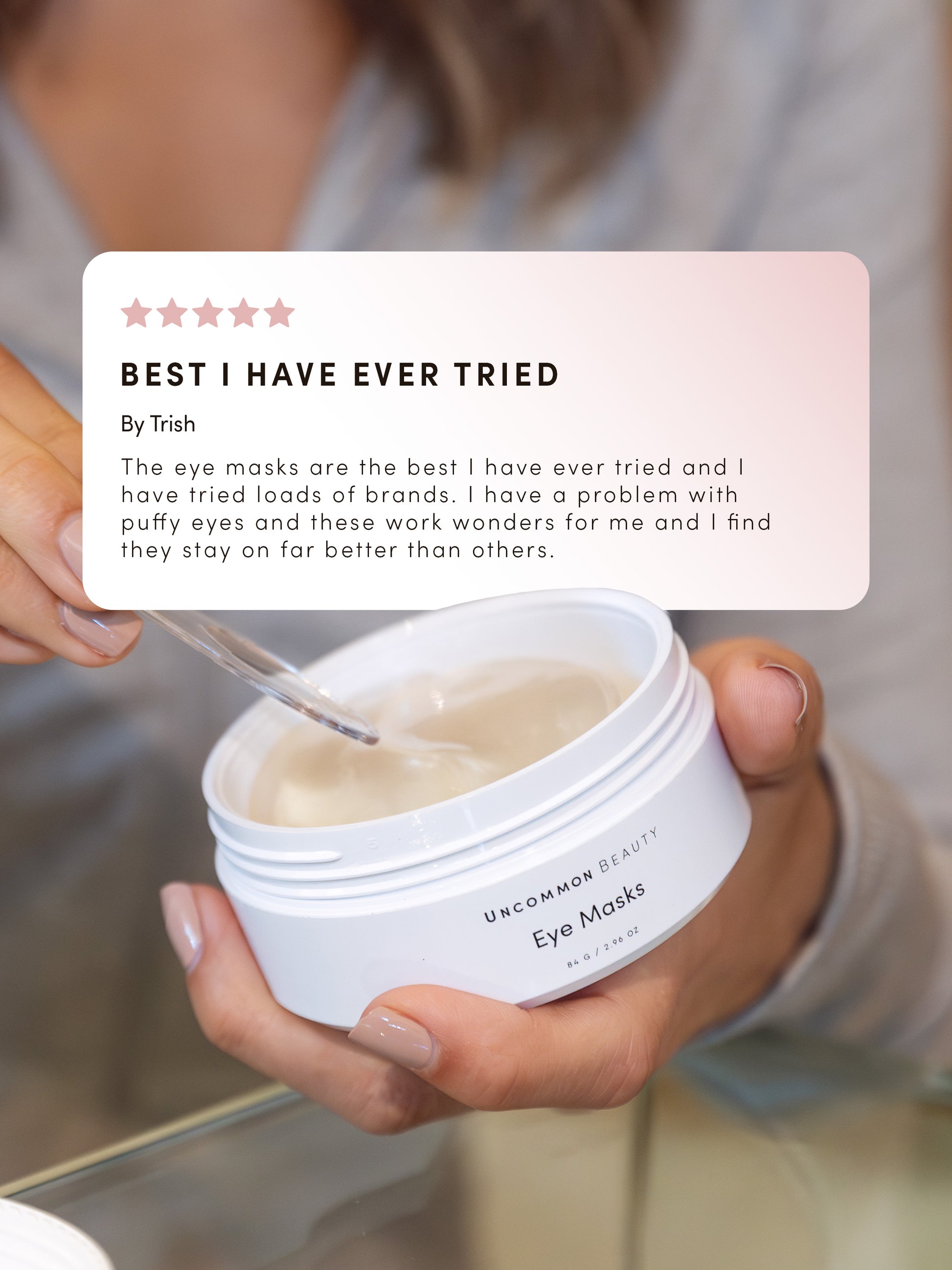 Eye Masks | 4 Sets / 0.15 fl oz 30 Sets / 2.96 fl oz | Group Image | Uncommon Beauty