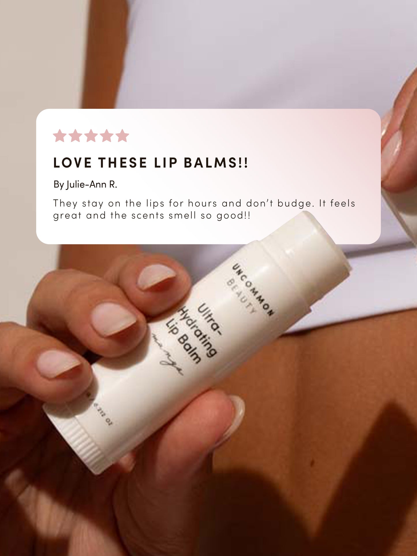 Ultra Hydrating Lip Balm | Mango / .56 OZ | Lifestyle Image | Uncommon Beauty