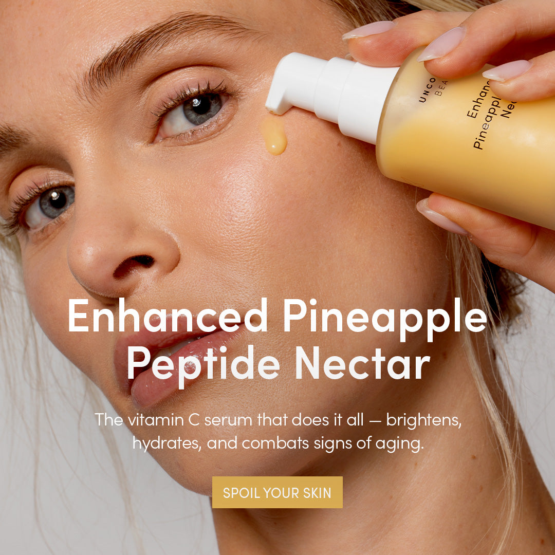 Enhanced Pineapple Peptide Nectar - The vitamin C serum that does it all - brightens, hydrates, and combats signs of aging. SPOIL YOUR SKIN