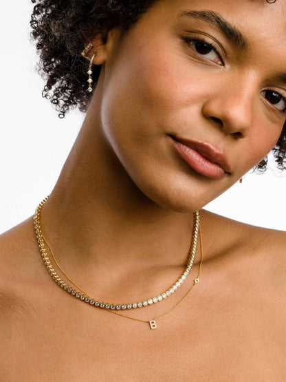 ["Personalized Tennis Necklace Stack"]