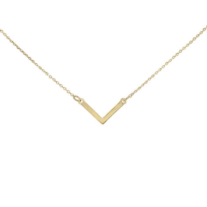 Baby V Necklace | Gold | Product Image | Uncommon James