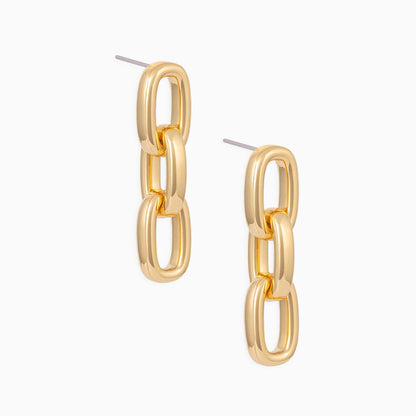 Chain Earrings | Gold | Product Image | Uncommon James