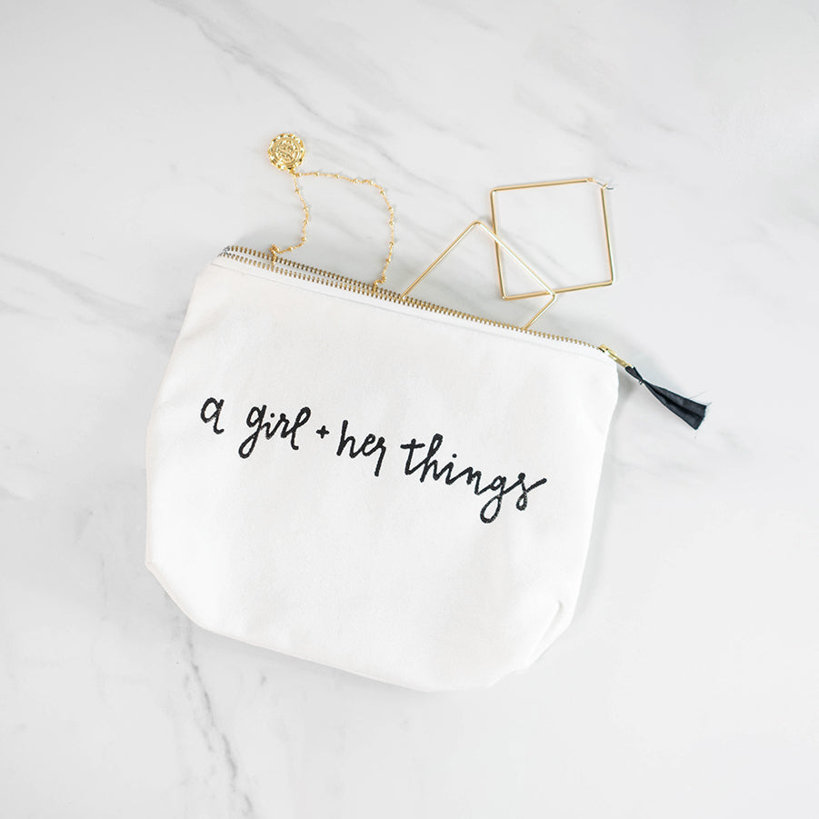 A Girl And Her Things Essentials Bag | Lifestyle Image 2 | Uncommon James Home