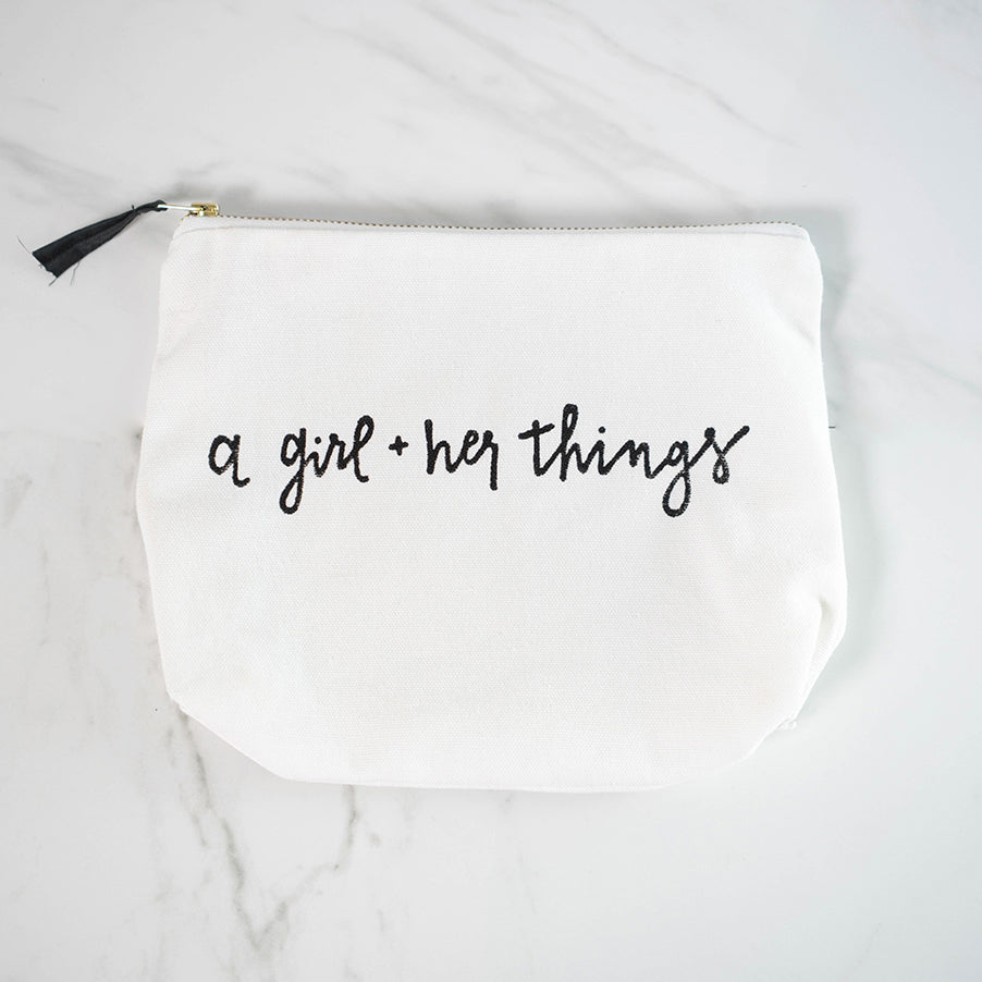 A Girl And Her Things Essentials Bag | Lifestyle Image 3 | Uncommon James Home