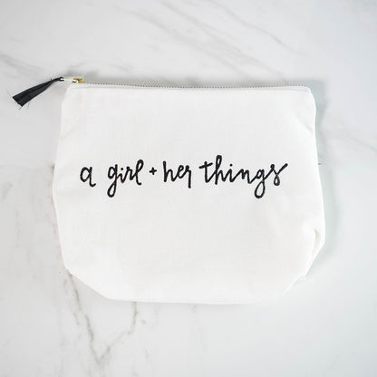A Girl And Her Things Essentials Bag | Lifestyle Image 3 | Uncommon James Home